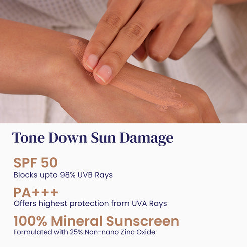 Re'equil Sheer Zinc Tinted Mineral Sunscreen SPF 50 PA+++ 50g